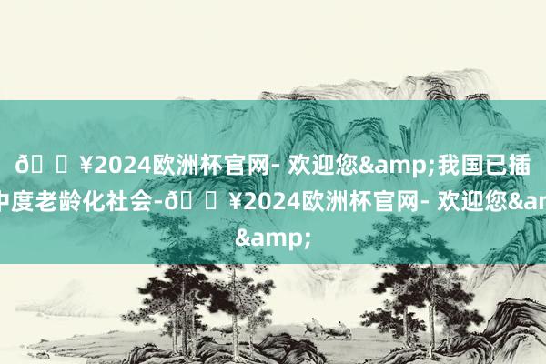 🔥2024欧洲杯官网- 欢迎您&我国已插足中度老龄化社会-🔥2024欧洲杯官网- 欢迎您&